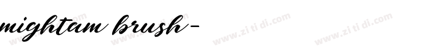 mightam brush字体转换